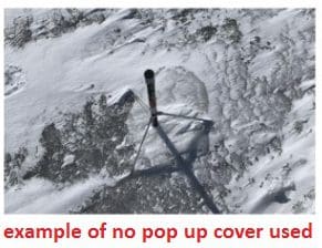 example of no pop up cover used